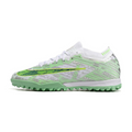Nike Zoom Mercurial Vapor 15 Elite Silver and Green TF Kids