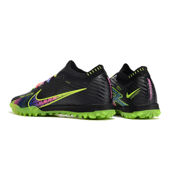 Nike Zoom Mercurial Vapor 15 Elite Black and Colorful Kids TF