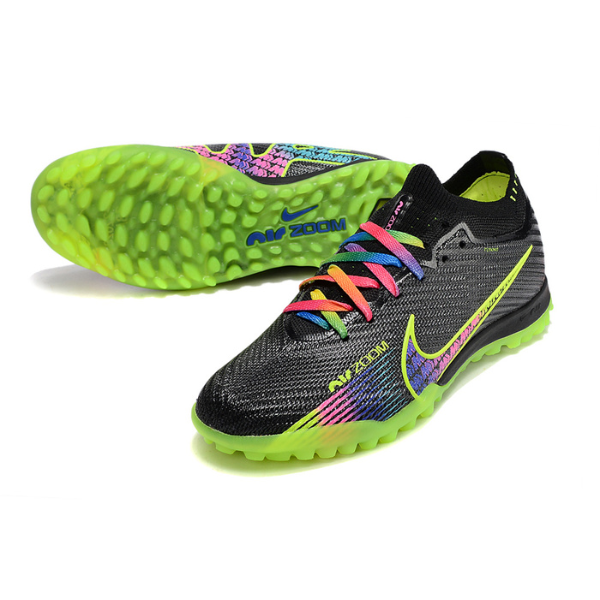 Nike Zoom Mercurial Vapor 15 Elite Black and Colorful Kids TF