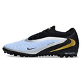 Nike Phantom 6 Pro Kids Turf TF Football Boot Black and Light Blue