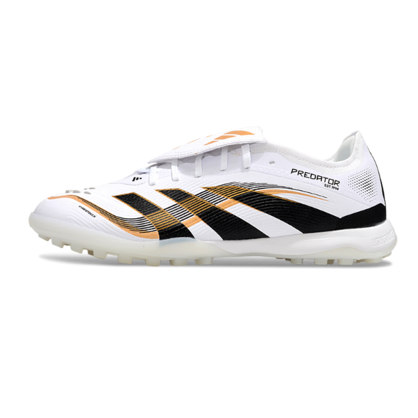 Adidas Predator 25 Elite Tongue White Black and Gold TF