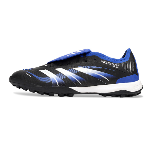 Adidas Predator 25 Elite Tongue Black Blue and White TF