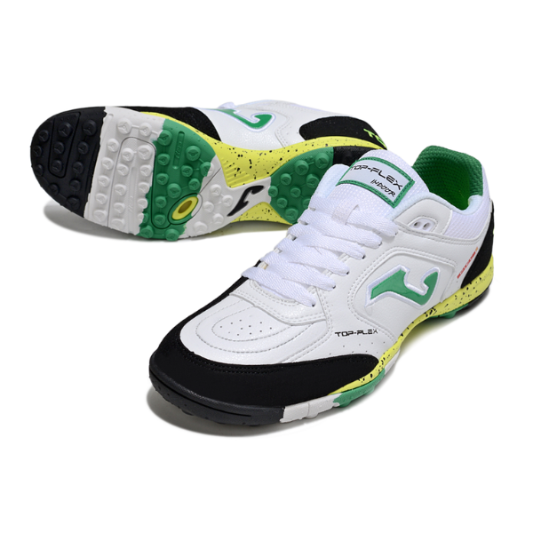 Joma Top Flex White Black and Green TF