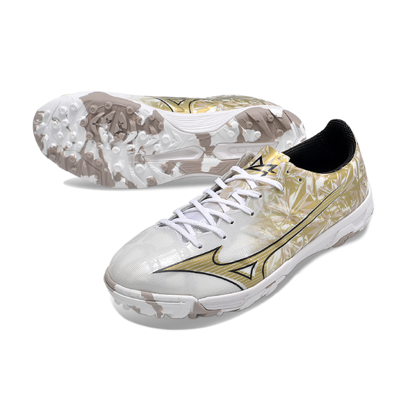 Mizuno Alpha White and Gold TF