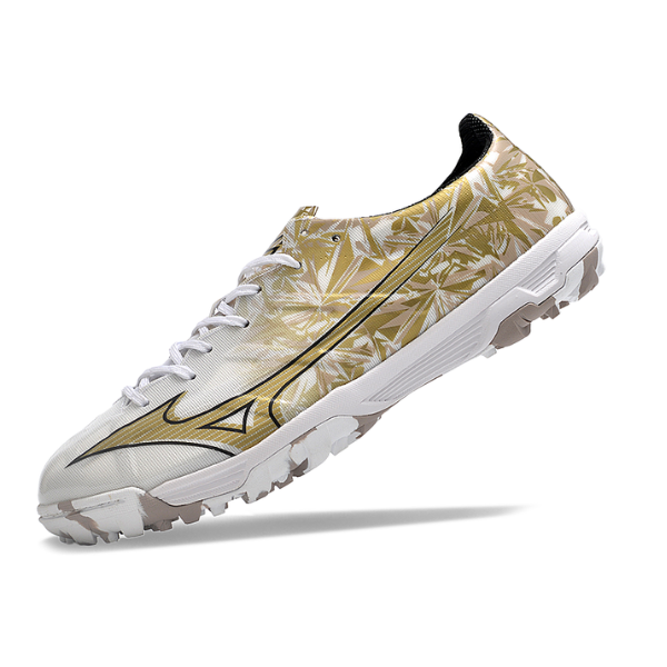 Mizuno Alpha White and Gold TF