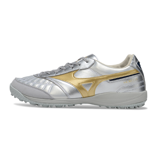 Mizuno Morelia Neo 4 Silver and Gold TF