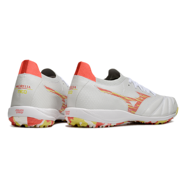 Mizuno Neo Sala TF White Orange and Yellow