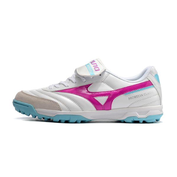 Mizuno Morelia TF White Pink and Blue TF
