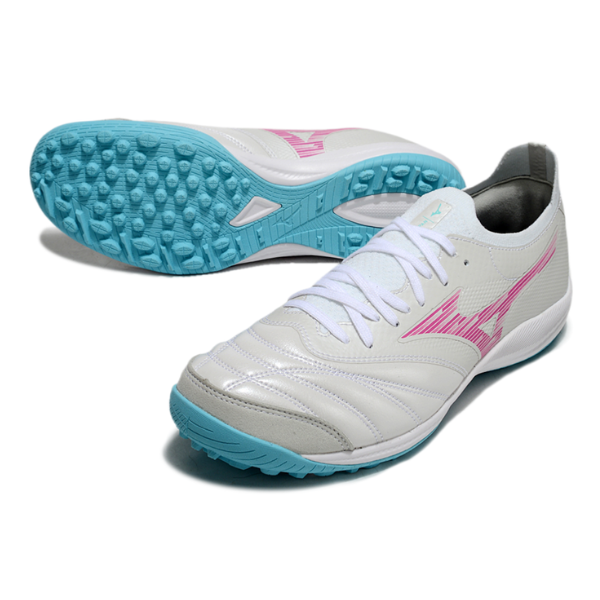 Mizuno Neo Sala White Pink and Blue TF