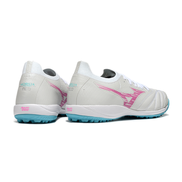 Mizuno Neo Sala White Pink and Blue TF