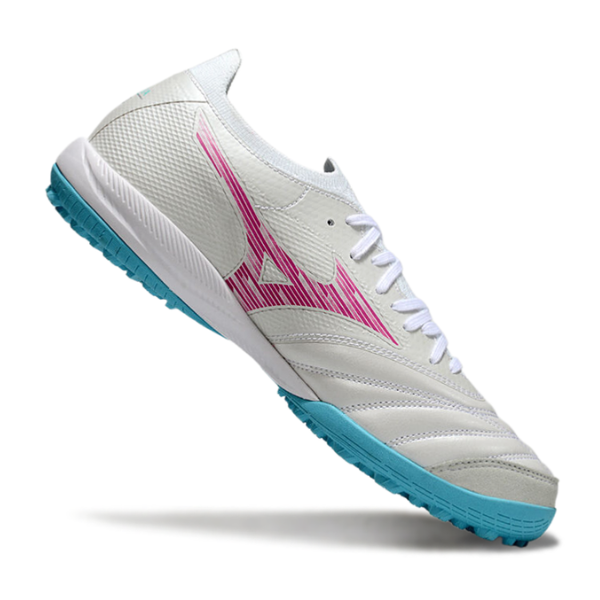 Mizuno Neo Sala White Pink and Blue TF