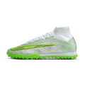 Nike Zoom Mercurial Superfly 9 Elite Silver and Green TF