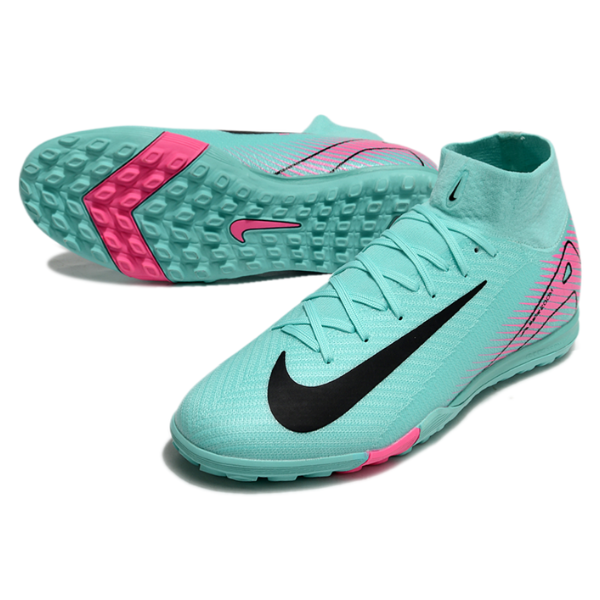 Nike Zoom Mercurial Superfly 10 Elite Light Blue and Pink TF