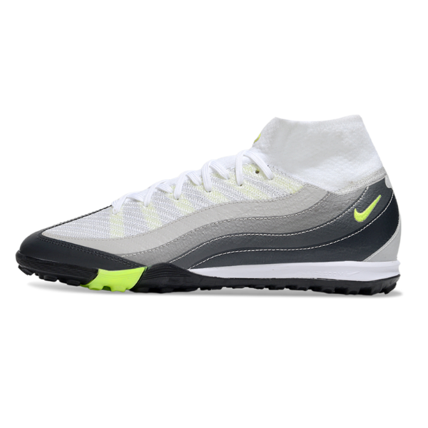 Nike Zoom Mercurial Superfly 10 Elite White and Grey TF