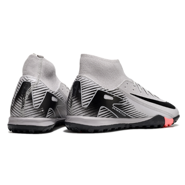 Nike Zoom Mercurial Superfly 10 Elite Gray and Black TF