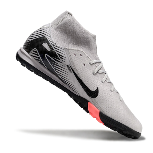 Nike Zoom Mercurial Superfly 10 Elite Gray and Black TF