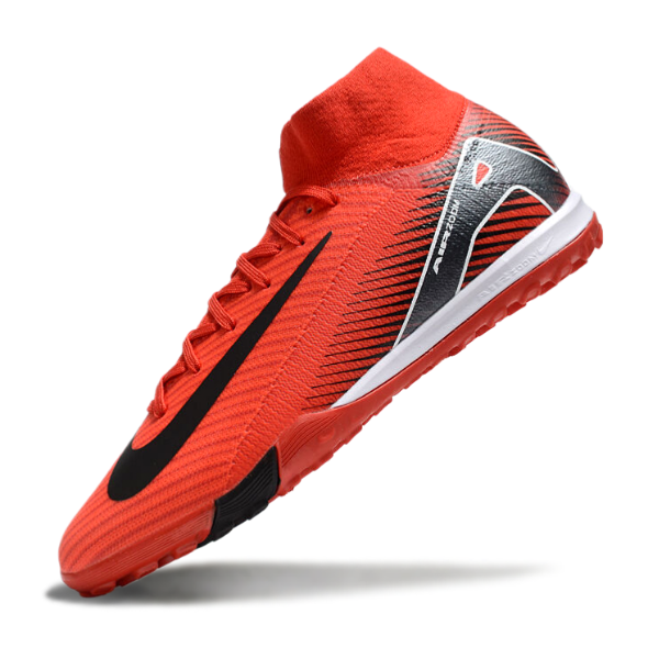 Nike Zoom Mercurial Superfly 10 Elite Red and Black TF