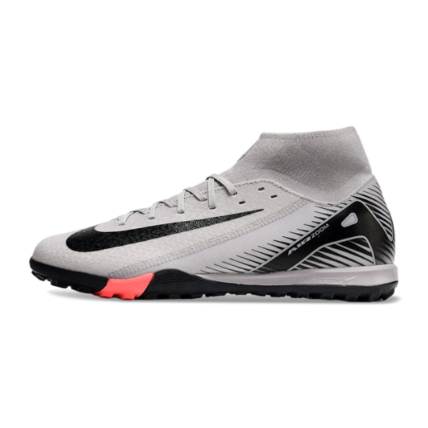 Nike Zoom Mercurial Superfly 10 Academy Grey and Black TF