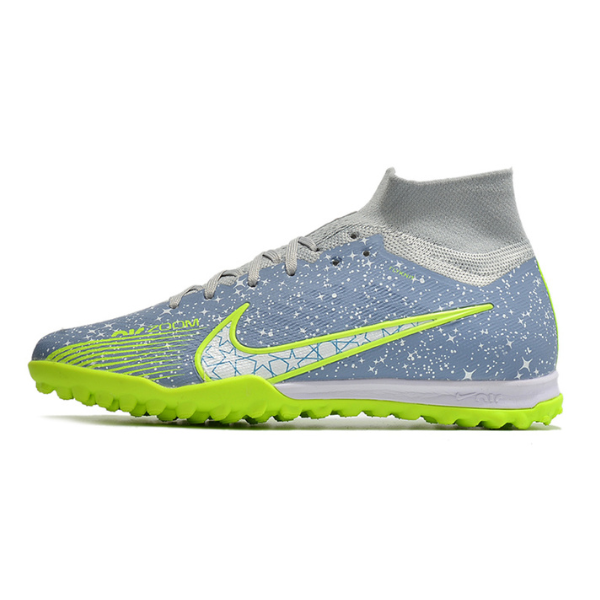Nike Zoom Mercurial Superfly 9 Elite Gray and Green TF