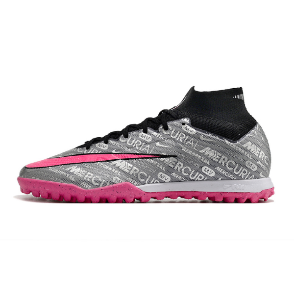 Nike Zoom Mercurial Superfly 9 Elite Gray and Pink TF