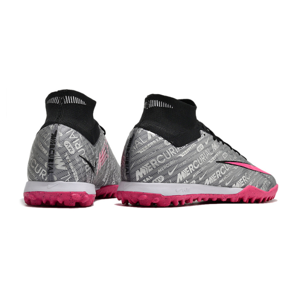 Nike Zoom Mercurial Superfly 9 Elite Gray and Pink TF