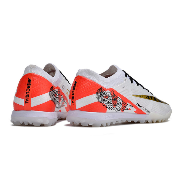Nike Zoom Mercurial Vapor 15 Elite White Red and Black TF