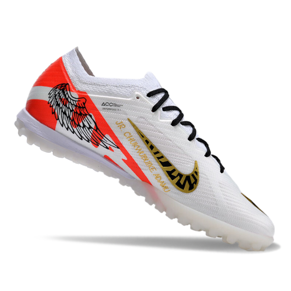 Nike Zoom Mercurial Vapor 15 Elite White Red and Black TF