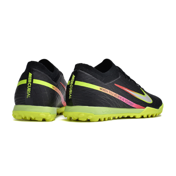 Nike Zoom Mercurial Vapor 15 Elite Black and Green TF