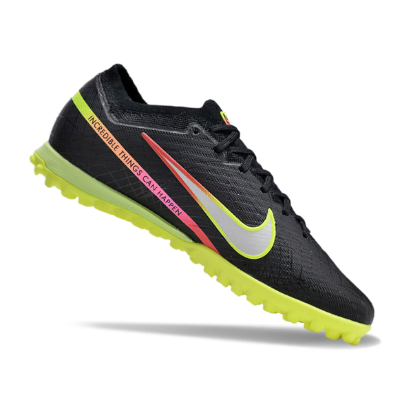 Nike Zoom Mercurial Vapor 15 Elite Black and Green TF