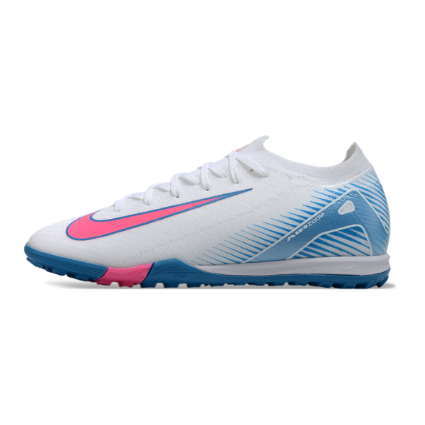Nike Zoom Mercurial Vapor 16 Elite White Light Blue and Pink TF