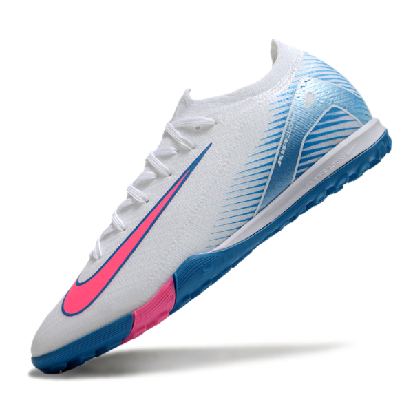 Nike Zoom Mercurial Vapor 16 Elite White Light Blue and Pink TF