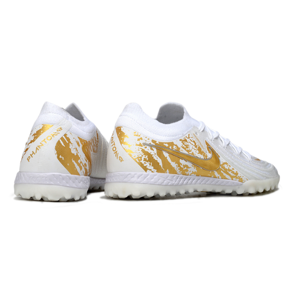 Nike Phantom GX2 Elite White and Gold TF