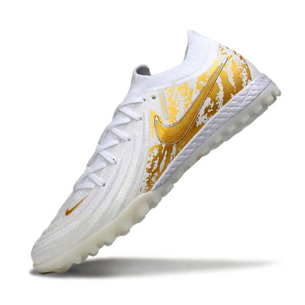 Nike Phantom GX2 Elite White and Gold TF