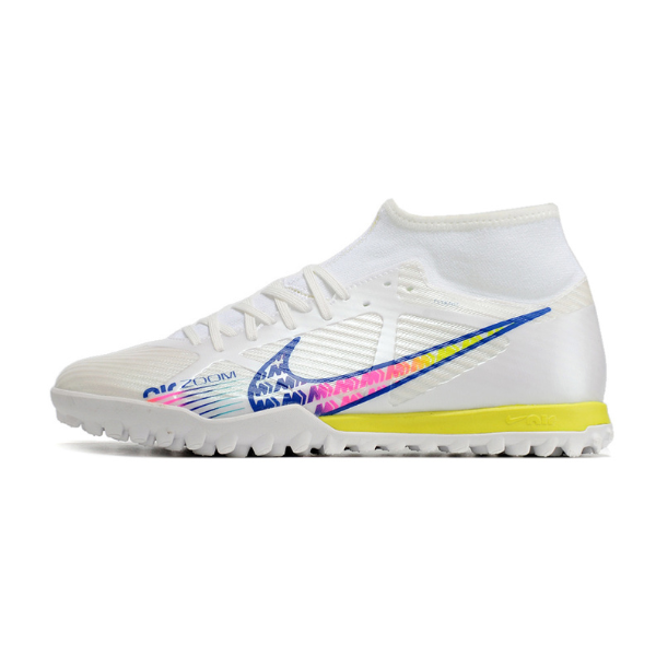 Nike Zoom Mercurial Superfly 9 Academy White and Multicolor TF