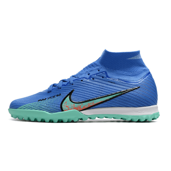 Nike Zoom Mercurial Superfly 9 Elite Blue and Green TF