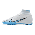 Nike Zoom Mercurial Superfly 9 Elite White and Light Blue TF