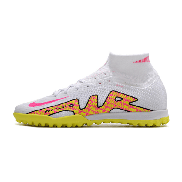 Nike Zoom Mercurial Superfly 9 Elite White and Yellow TF