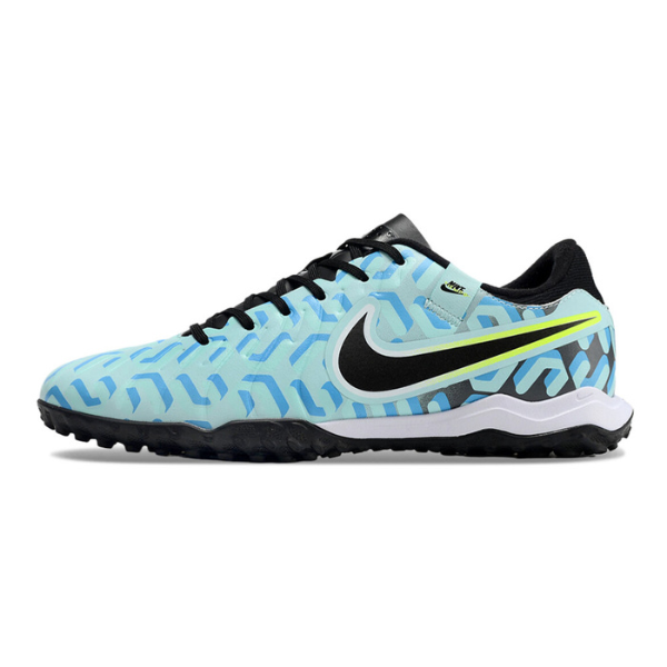 Nike Tiempo 10 Legend Academy Light Blue and Black TF