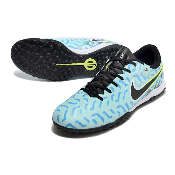 Nike Tiempo 10 Legend Academy Light Blue and Black TF