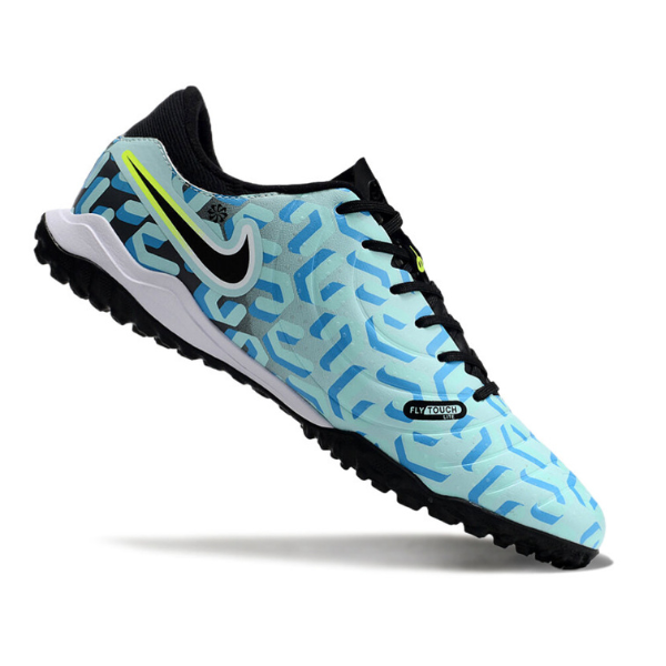 Nike Tiempo 10 Legend Academy Light Blue and Black TF