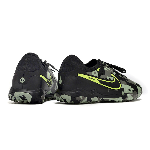 Nike Tiempo 10 Legend Pro Black and Green Camo TF