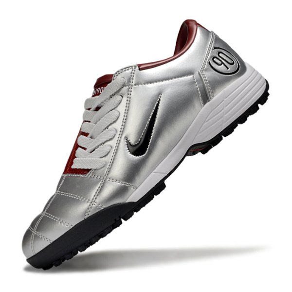 Nike Total 90 III TF Silver and Dark Red
