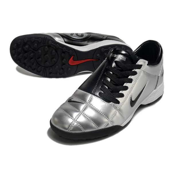 Nike Total 90 III Silver and Black TF