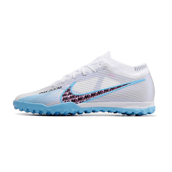 Nike Zoom Mercurial Vapor 15 Elite Grey Blue and Pink TF
