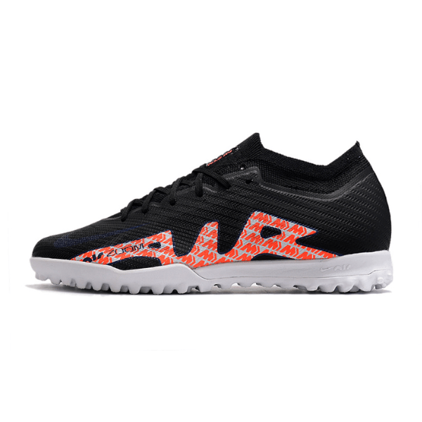Nike Zoom Mercurial Vapor 15 Elite Black White and Orange TF