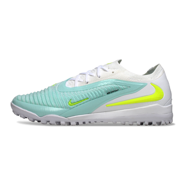 Nike Phantom 6 Elite White and Aqua TF