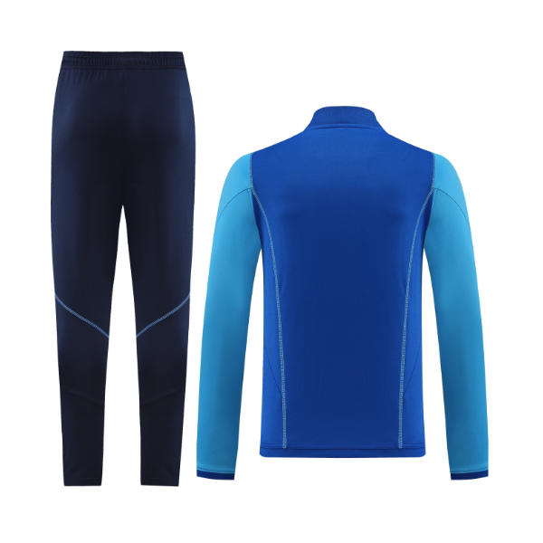 Adidas Blue Cold Set Quarter-Zip Top and Pants