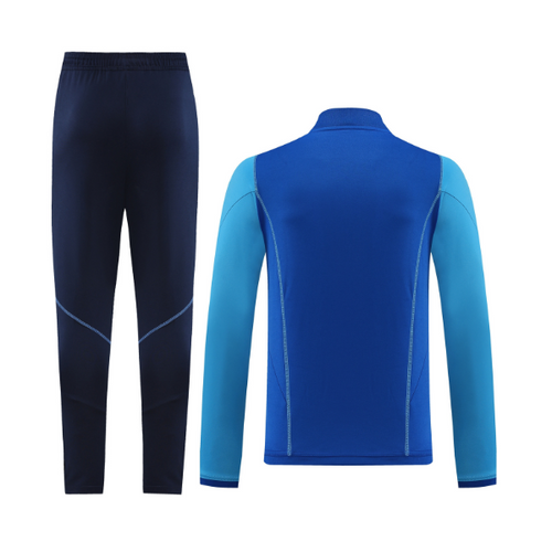 Adidas Blue Cold Set Quarter-Zip Top and Pants
