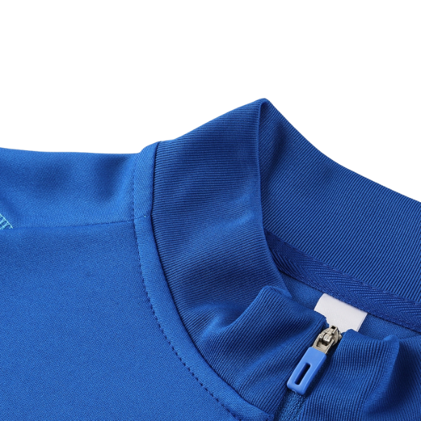 Adidas Blue Cold Set Quarter-Zip Top and Pants