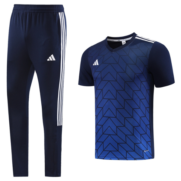 Adidas Training Set Dark Blue Training Set T-Shirt and Pants